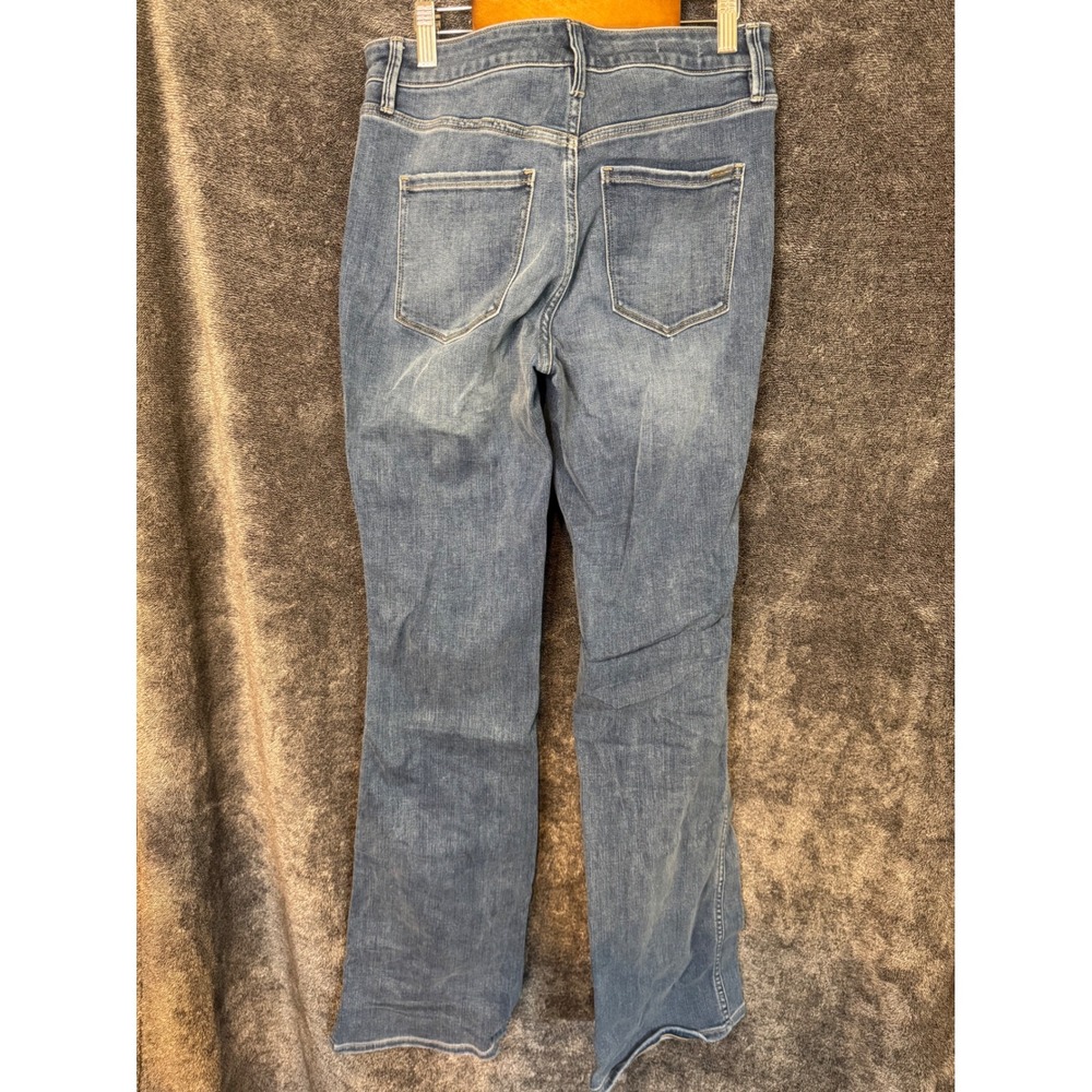 White House BlackMarket High Rise Skinny Flare Everyday Soft Blue Jeans Womens 4 - Picture 4 of 4